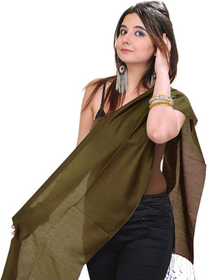 30% OFF on Exotic India Solid Silk Cotton Blend Women's Scarf 30% OFF on Exotic India Solid Silk Cotton Blend Women's Scarf
