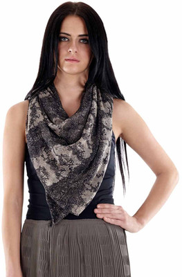 Fuziv Printed 100% Polyster Women's Scarf