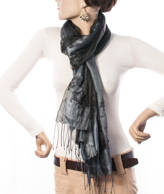 Welkin Self Design Silk Women's Scarf Welkin Self Design Silk Women's Scarf