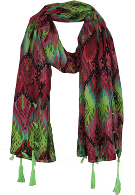 50% OFF on True Fashion Geometric Print Polyster Women's Scarf