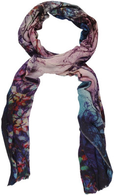 50% OFF on Toscee Printed 70%Wool, 30%Silk Women's Scarf