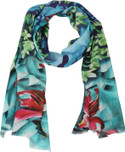 33% OFF on The Scarf Shop Floral Print Silk Modal Women's Scarf