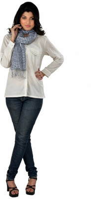 Liyana Checkered Linen Women's Scarf Liyana Checkered Linen Women's Scarf