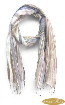 23% OFF on ScarfKing Striped Rayon Women's Scarf