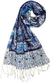 66% OFF on Elabore Printed Silk Women's Scarf