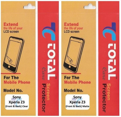 69% OFF on Total Care SXZ3 Clear & Matte Combo Front & Back Protector for Sony Xperia Z3