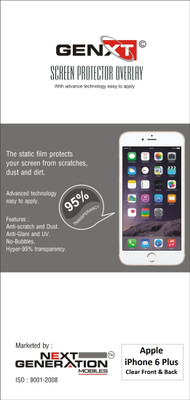60% OFF on Genxt GXIP6PFB Clear Front & Back Protector for Apple iPhone 6 Plus 60% OFF on Genxt GXIP6PFB Clear Front & Back Protector for Apple iPhone 6 Plus
