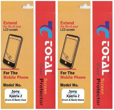 61% OFF on Total Care SXZ Clear & Matte Combo Front & Back Protector for Sony Xperia Z