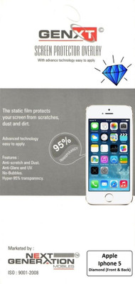 60% OFF on Genxt GXDIP5FB Daimond Finish Front & Back Protector for Apple iPhone 5 60% OFF on Genxt GXDIP5FB Daimond Finish Front & Back Protector for Apple iPhone 5