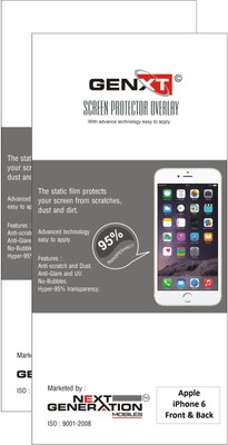 82% OFF on Genxt G26FB Pack of 2 Clear Front & Back Protector for Apple iPhone 6 82% OFF on Genxt G26FB Pack of 2 Clear Front & Back Protector for Apple iPhone 6