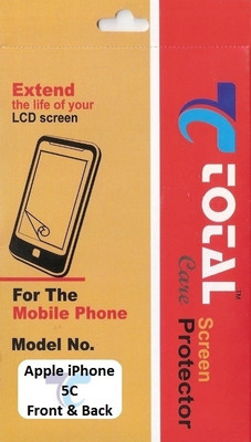 20% OFF on Total Care TCCH5CFB Clear HD Front & Back Protector for Apple iPhone 5C FB 20% OFF on Total Care TCCH5CFB Clear HD Front & Back Protector for Apple iPhone 5C FB