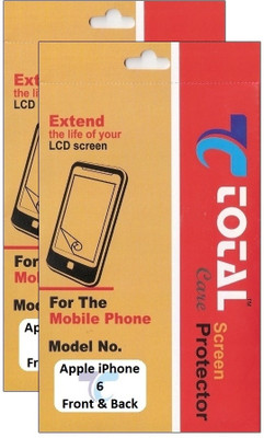 60% OFF on Total Care 2TS6FB Pack of 2 Scratch Resistant Front & Back Protector for Apple iPhone 6 60% OFF on Total Care 2TS6FB Pack of 2 Scratch Resistant Front & Back Protector for Apple iPhone 6
