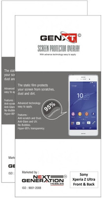 65% OFF on Genxt 2GSZUFB Pack of 2 Scratch Resistant Front & Back Protector for Sony Xperia Z Ultra