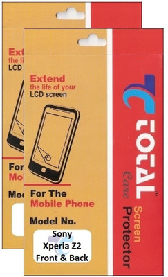 61% OFF on Total Care 2TFZ2FB Pack of 2 Anti-Finger Print Front & Back Protector for Sony Xperia Z2