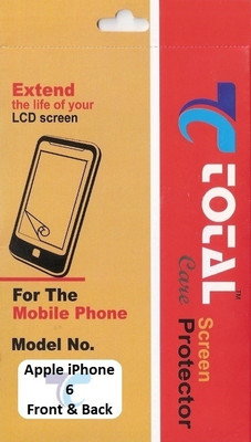 42% OFF on Total Care TCAF6FB Anti-Finger Print Front & Back Protector for Apple iPhone 6 FB 42% OFF on Total Care TCAF6FB Anti-Finger Print Front & Back Protector for Apple iPhone 6 FB