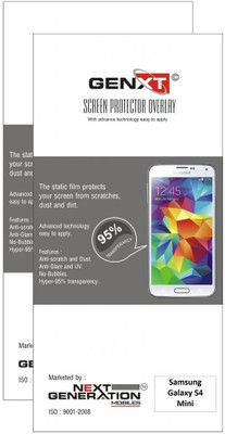 75% OFF on Genxt 2GGS4M Pack of 2 Anti-Glare Screen Guard for Samsung Galaxy S4 Mini