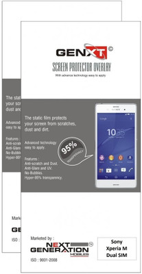 74% OFF on Genxt 2GFMD Pack of 2 Anti-Finger Print Screen Guard for Sony Xperia M dual