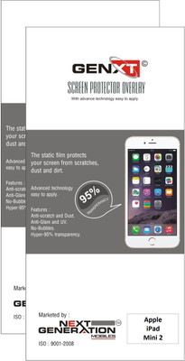 74% OFF on Genxt G2PDM2 Pack of 2 Clear Screen Guard for Apple iPad Mini 2 74% OFF on Genxt G2PDM2 Pack of 2 Clear Screen Guard for Apple iPad Mini 2