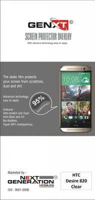 60% OFF on Genxt GXHTCD820 Clear Screen Guard for HTC Desire 820 60% OFF on Genxt GXHTCD820 Clear Screen Guard for HTC Desire 820