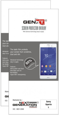 74% OFF on Genxt 2GFL Pack of 2 Anti-Finger Print Screen Guard for Sony Xperia L
