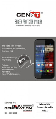 72% OFF on Genxt GXUCA111 Ultra Clear Screen Guard for Micromax A111 Doodle 72% OFF on Genxt GXUCA111 Ultra Clear Screen Guard for Micromax A111 Doodle