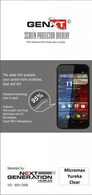 72% OFF on Genxt GMY Clear Screen Guard for Micromax Yureka 72% OFF on Genxt GMY Clear Screen Guard for Micromax Yureka