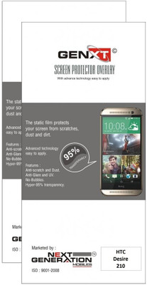 74% OFF on Genxt 2GG210 Pack of 2 Anti-Glare Screen Guard for HTC Desire 210 74% OFF on Genxt 2GG210 Pack of 2 Anti-Glare Screen Guard for HTC Desire 210