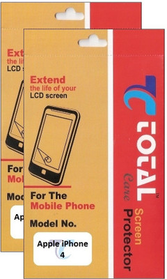 70% OFF on Total Care TC24 Pack of 2 Clear Screen Guard for Apple iPhone 4 70% OFF on Total Care TC24 Pack of 2 Clear Screen Guard for Apple iPhone 4