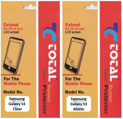 50% OFF on Total Care SGS3 Clear & Matte Combo Screen Guard for Samsung Galaxy S3 50% OFF on Total Care SGS3 Clear & Matte Combo Screen Guard for Samsung Galaxy S3