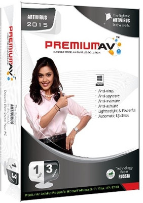 80% OFF on PremiumAV Antivirus 2015 3 User 80% OFF on PremiumAV Antivirus 2015 3 User
