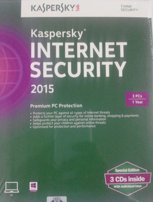 11% OFF on Kaspersky Internet Security 2015 3 key & 3 CDs