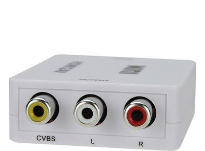 36% OFF on Storite Mini HDMI to AV Composite RCA CVbS Video,Audio Converter Selector Box