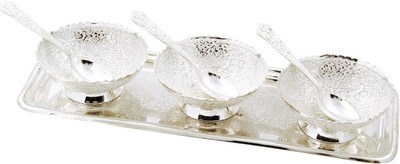 Ojas Dryfruit Serving Set Bowl Spoon Plate Ladle Serving Set