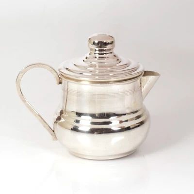 Cherrytin Classic Fine Silver Ghee Pot Bowl Spoon Plate Ladle Serving Set