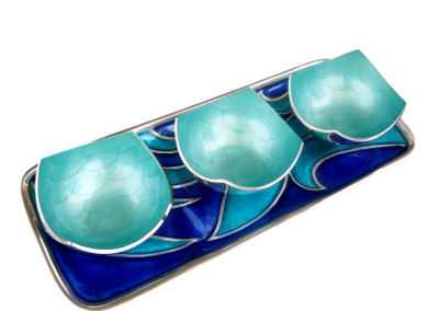 28% OFF on Metallic Kreationz Snack Tray Bowl Tray Serving Set 28% OFF on Metallic Kreationz Snack Tray Bowl Tray Serving Set