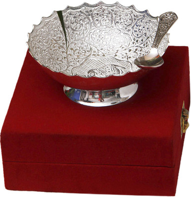 20% OFF on Golden Divine Creations Brass Bowl Silver, Pack of 2