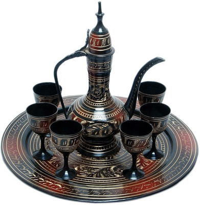 27% OFF on Being Nawab Black Design Surahi Set with Tray 8 Inch Showpiece - 17 cm 27% OFF on Being Nawab Black Design Surahi Set with Tray 8 Inch Showpiece - 17 cm
