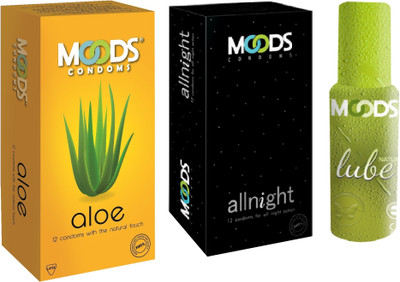 Moods Aloe & Allnight Combo with Lube Moods Aloe & Allnight Combo with Lube