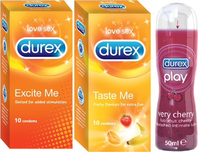 12% OFF on Durex Excite Me & Taste Me Combo with Lube 12% OFF on Durex Excite Me & Taste Me Combo with Lube