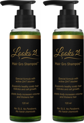 Looks21 Anti-Hair Fall Shampoo (SLS Free) - Pack Of 2 (120 Ml)
