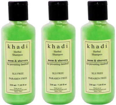 Khadi Herbal Neem And Aloe Vera SLS And Parabens Free Shampoo (630 Ml)