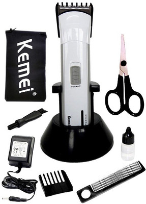 Kemei Electric Hair And Beard KM 2599 Trimmer For Men (white) 