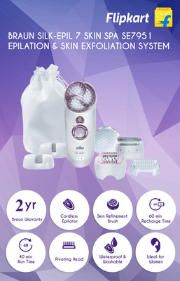 Braun Silk-epil Series 7 7951 Skin Spa Epilator for Women