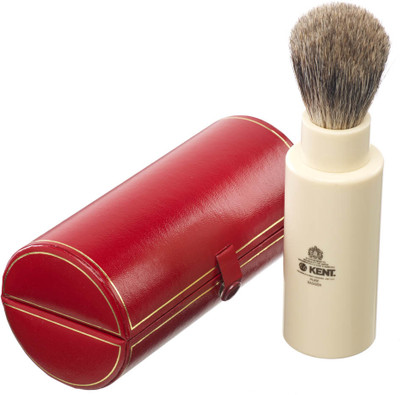 30% OFF on Kent TR Premium Real Badger Hair Travel Shaving Brush in Ivory White Resin Case 30% OFF on Kent TR Premium Real Badger Hair Travel Shaving Brush in Ivory White Resin Case