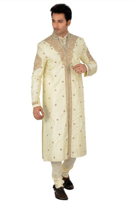 50% OFF on Manu Elegant Self Design Sherwani 50% OFF on Manu Elegant Self Design Sherwani