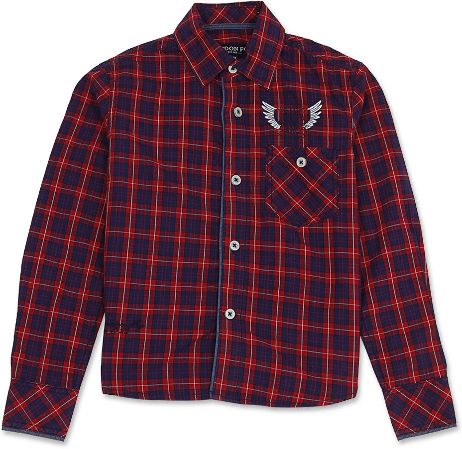 50% OFF on London Fog Boy's Checkered Casual Shirt