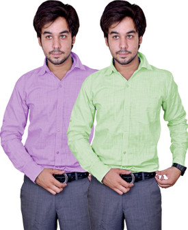 Mc-John Men's Solid Formal Shirt