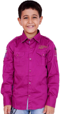 15% OFF on OKS Boys Boy's Solid Casual Shirt