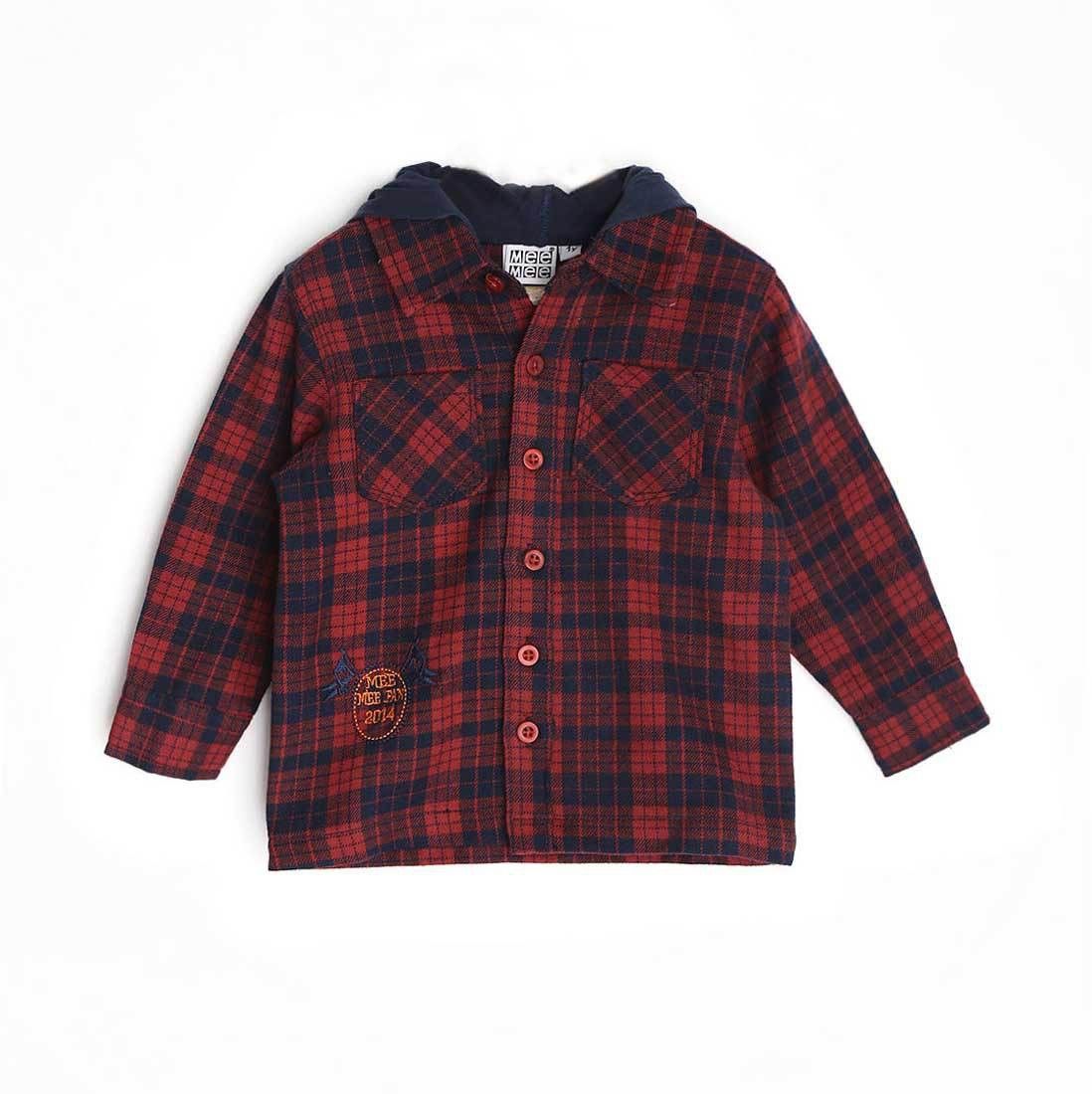 Mee Mee Boy's Checkered Casual Shirt