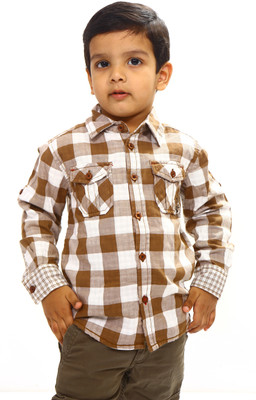 35% OFF on Bio Kid Baby Boy's Checkered Casual Shirt